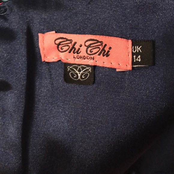 Chi Chi London Floral Dress- Size-UK 14 and US 14 - Picture 4 of 6